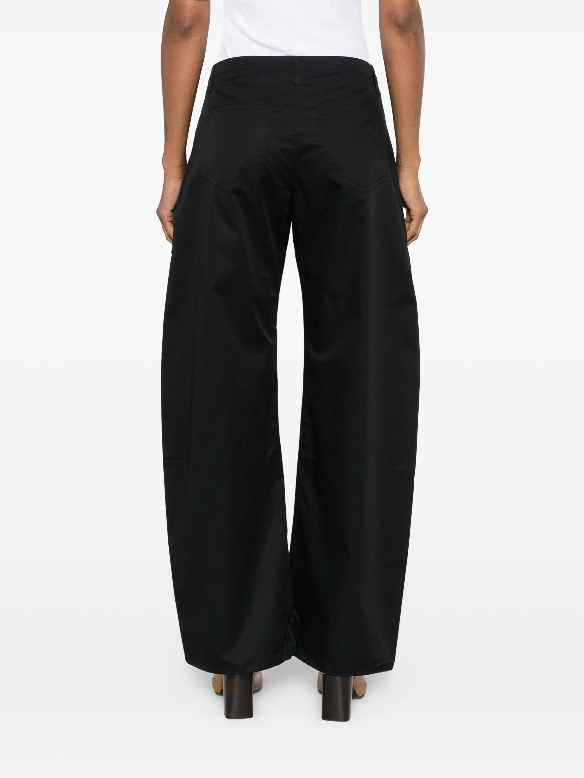 Isla Cinch belt-loop trousers