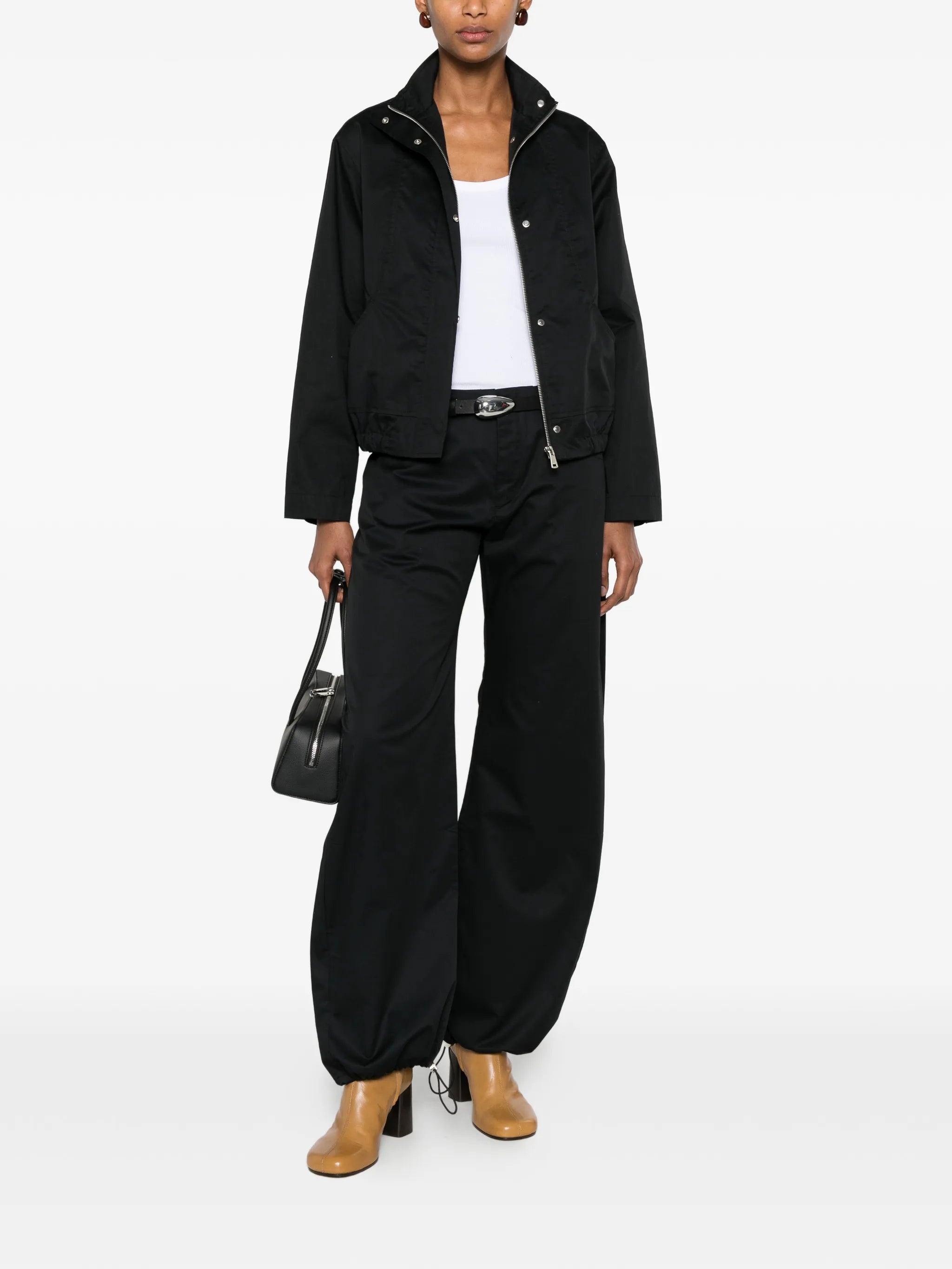 Isla Cinch belt-loop trousers