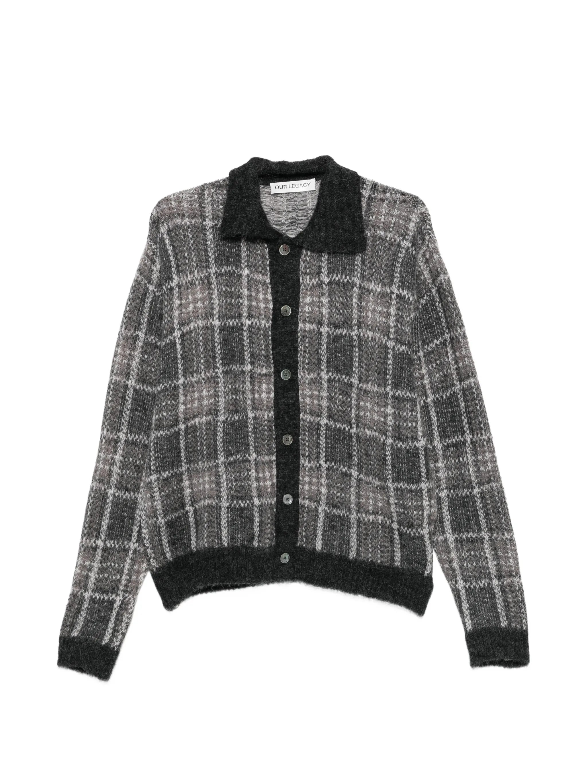 check cardigan