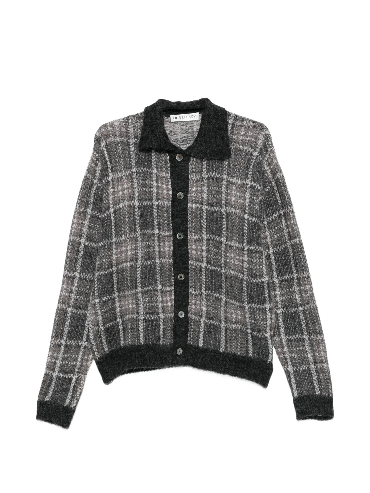 check cardigan