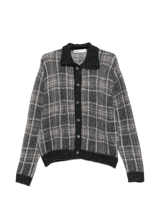 check cardigan