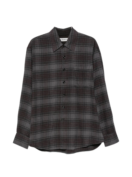 Above checked shirt