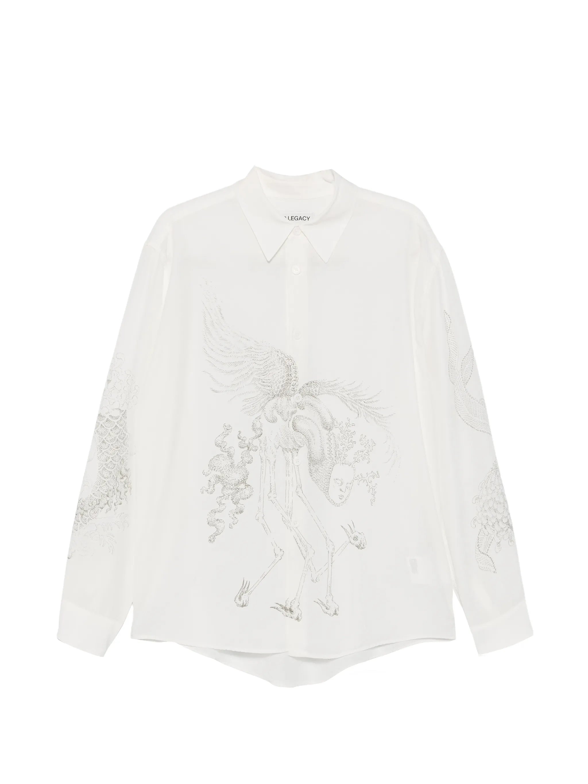 Beyond shirt with pointillism Allegory print