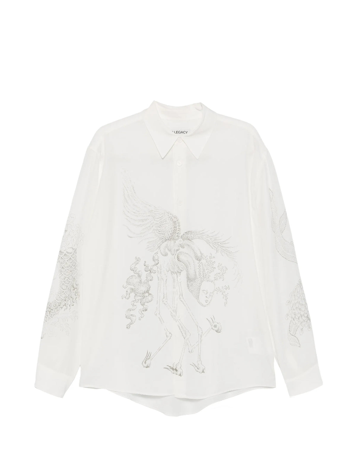 Beyond shirt with pointillism Allegory print