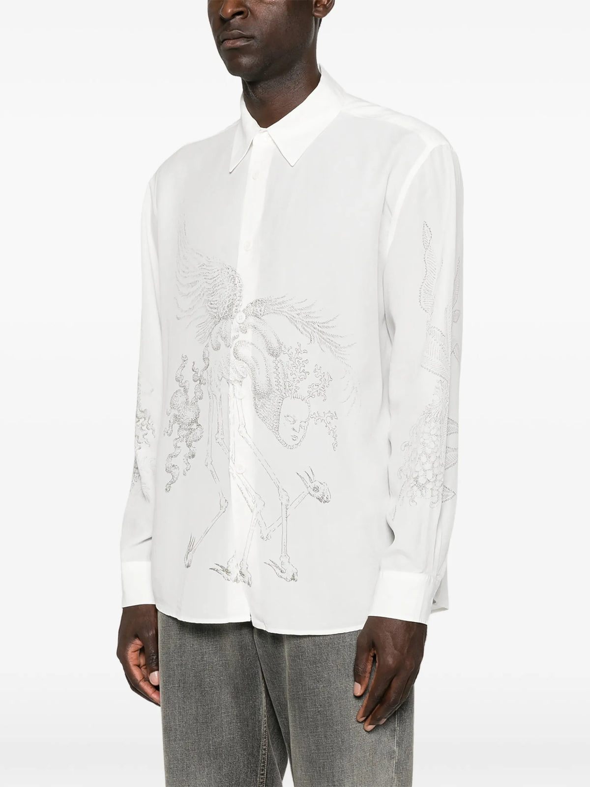 Beyond shirt with pointillism Allegory print