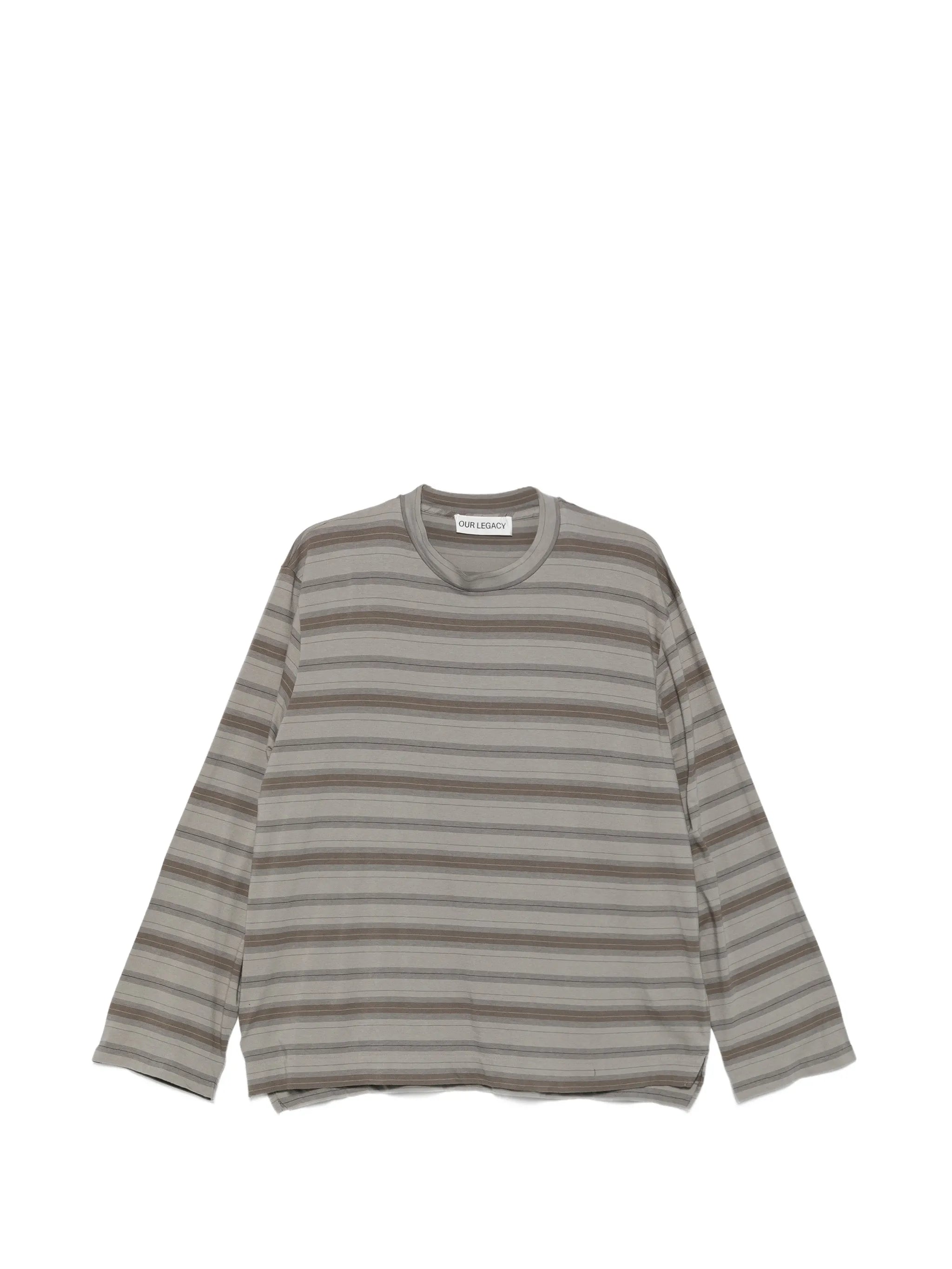 Box striped long-sleeve T-shirt