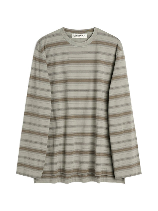 Box striped long-sleeve T-shirt