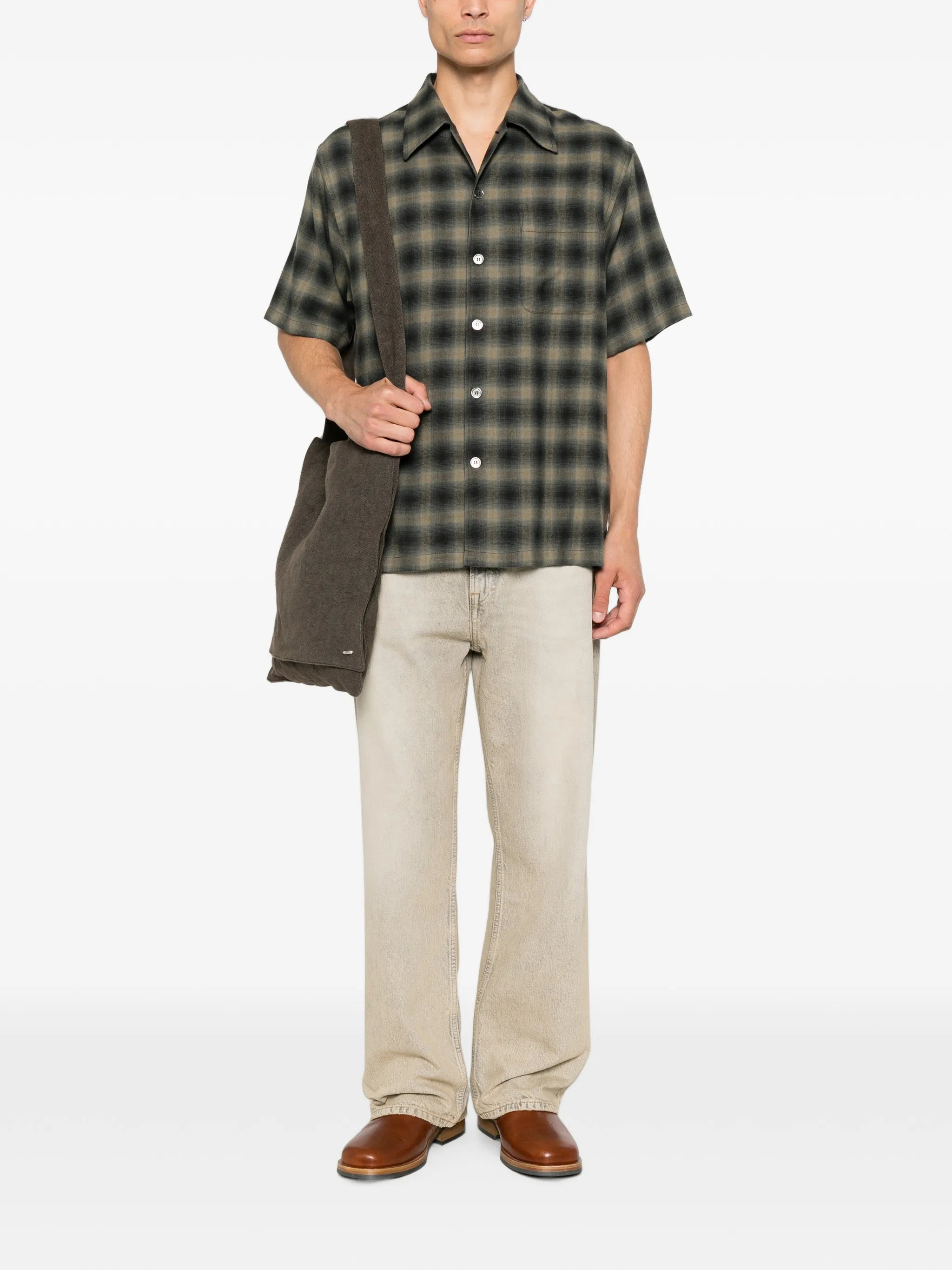 check-pattern shirt