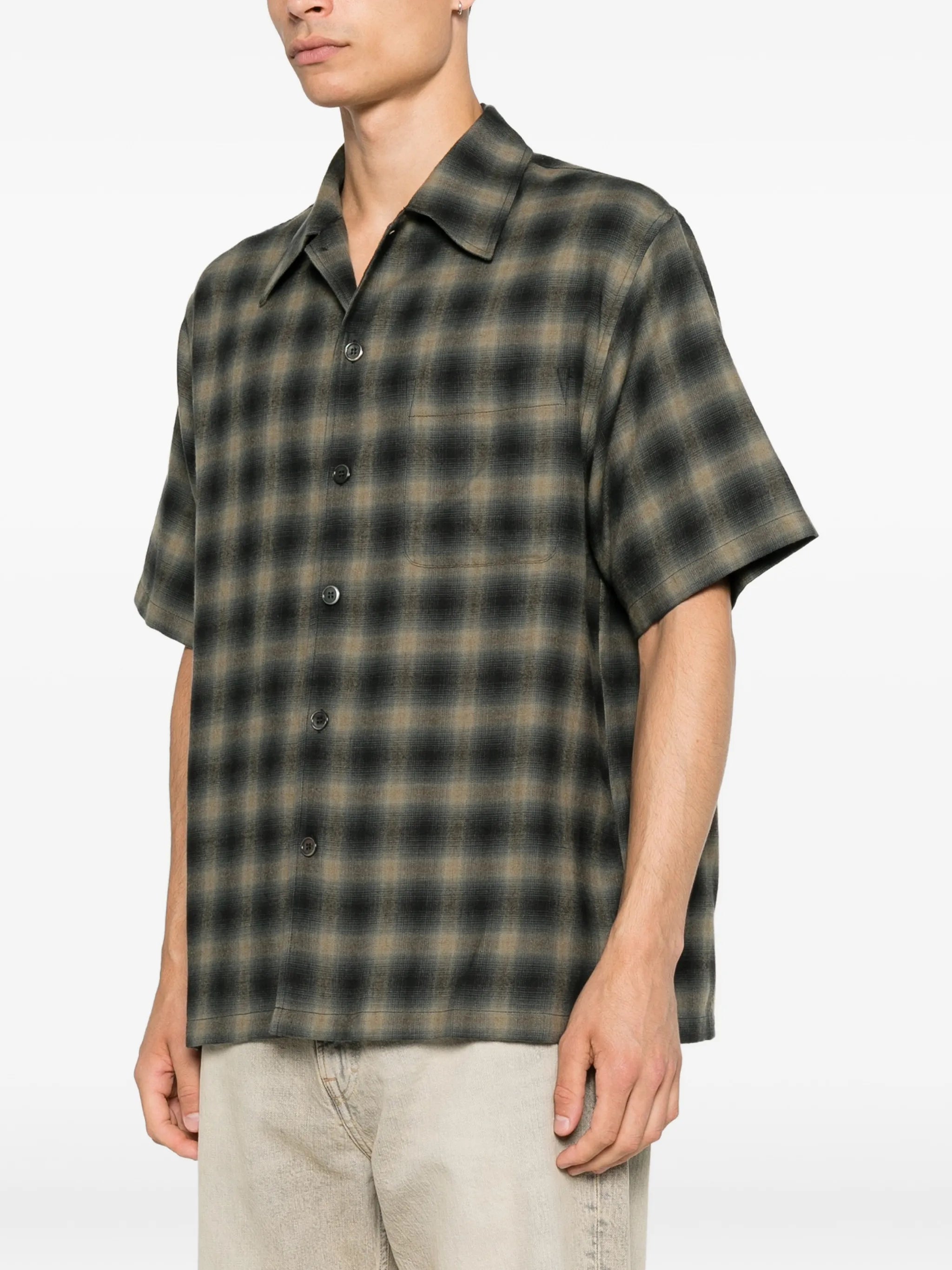check-pattern shirt