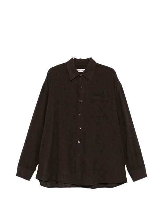 Borrowed checked shirt