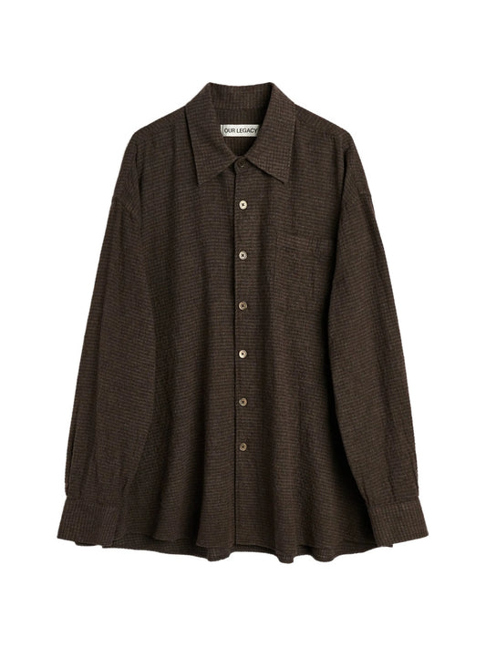Borrowed checked shirt
