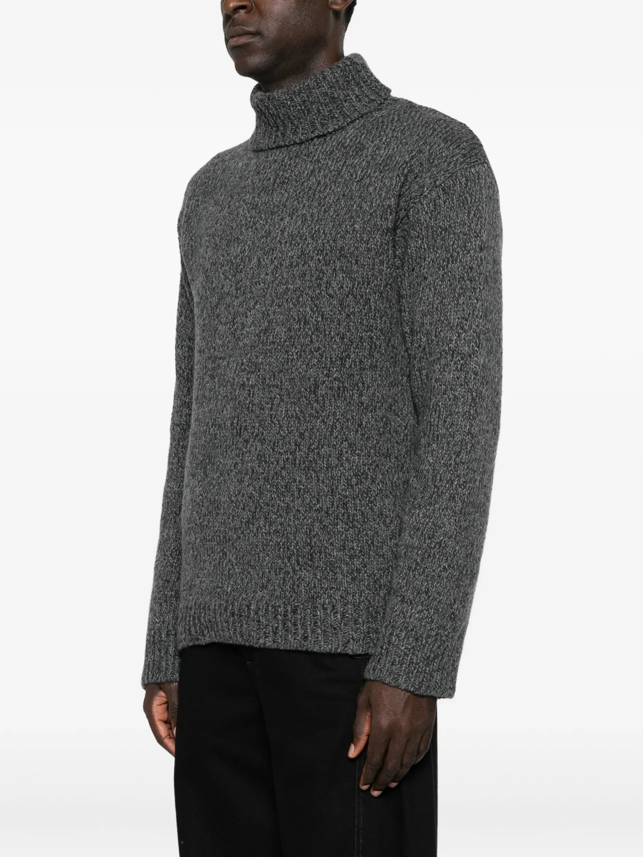 roll-neck wool sweater