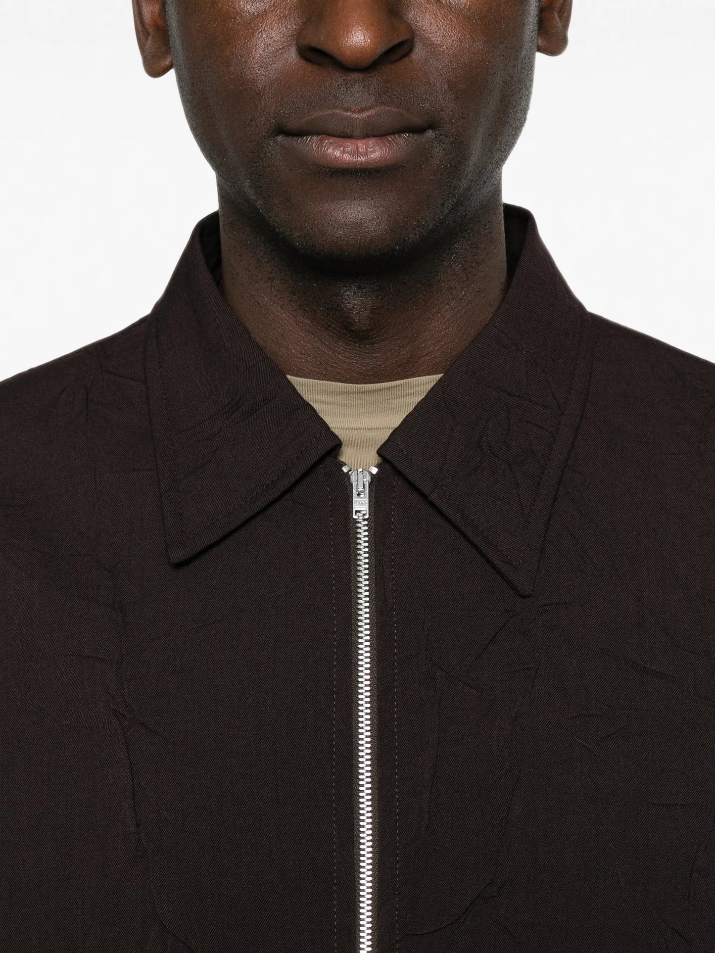 crinkled wool jacket