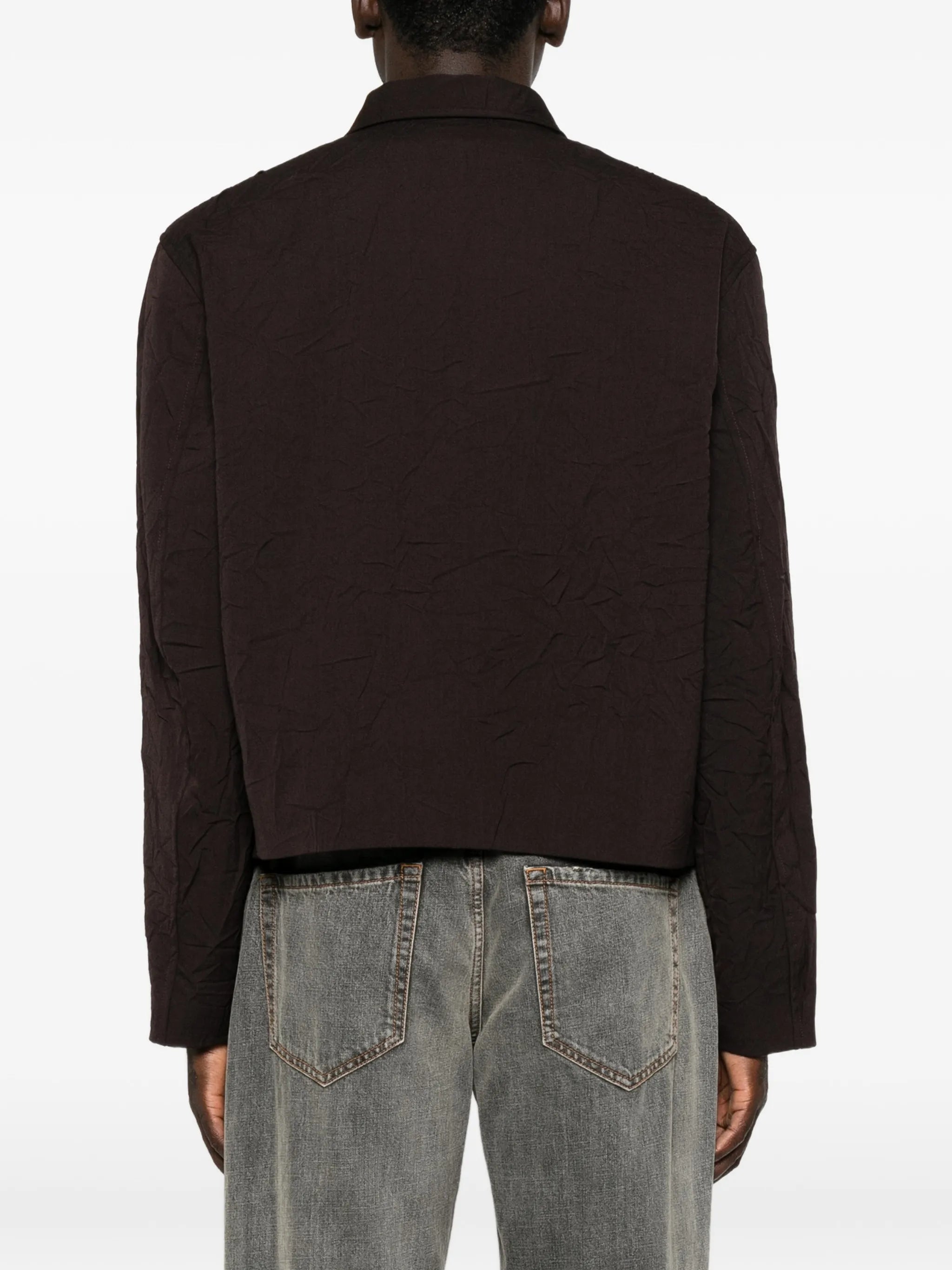 crinkled wool jacket
