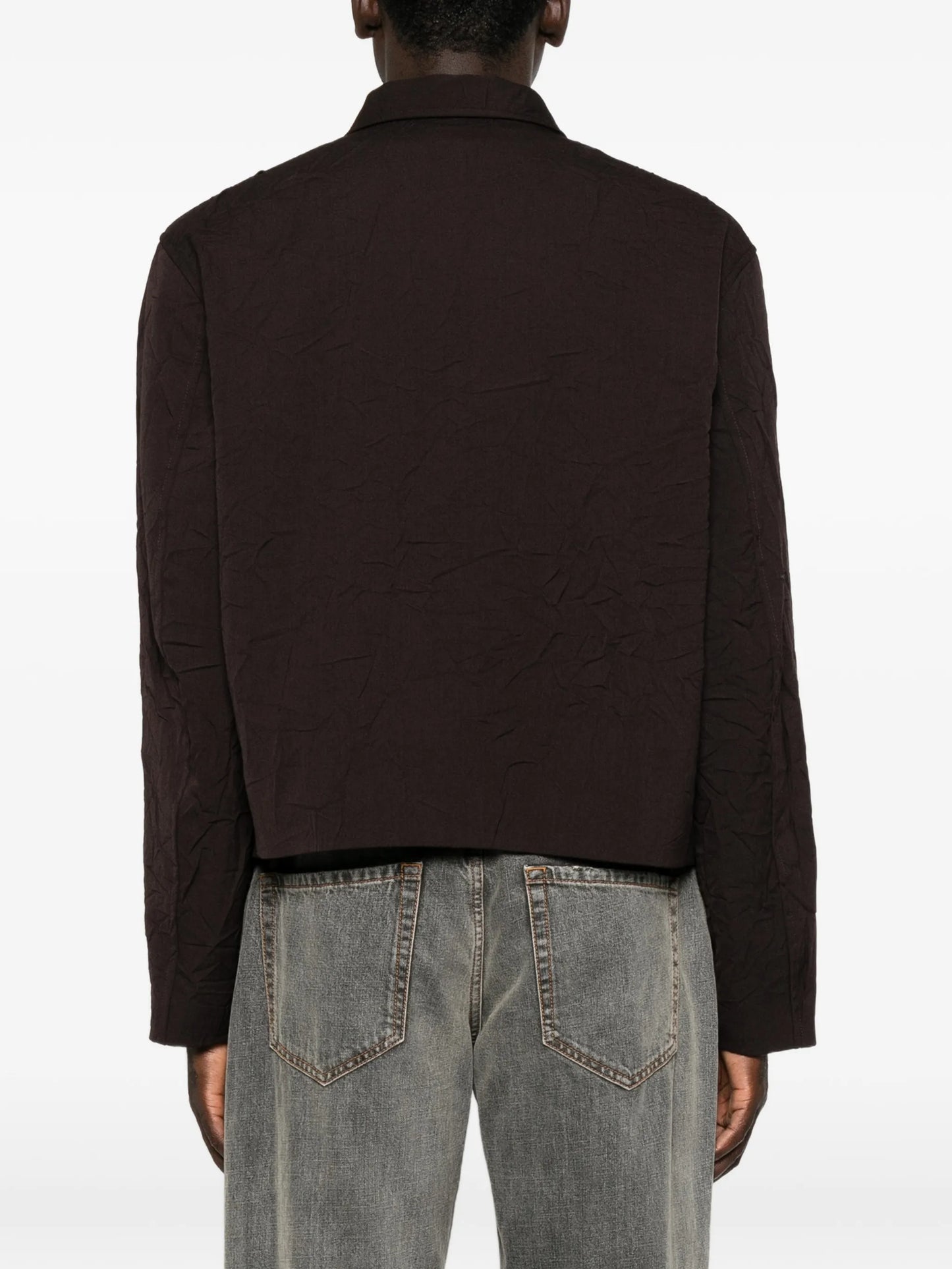 crinkled wool jacket