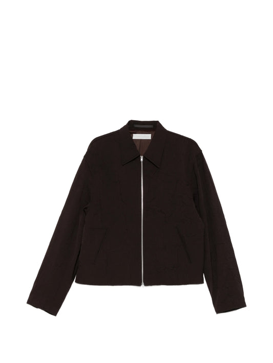 crinkled wool jacket