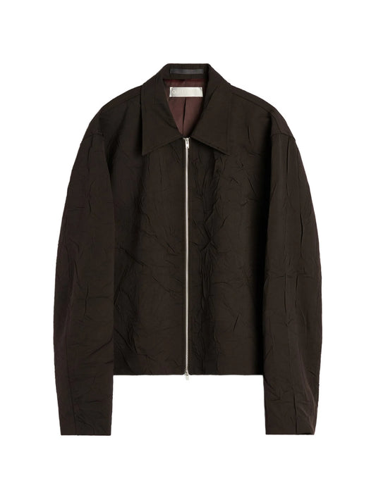 crinkled wool jacket