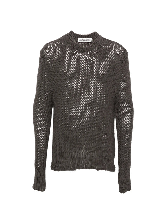 Popover chunky-knit sweater