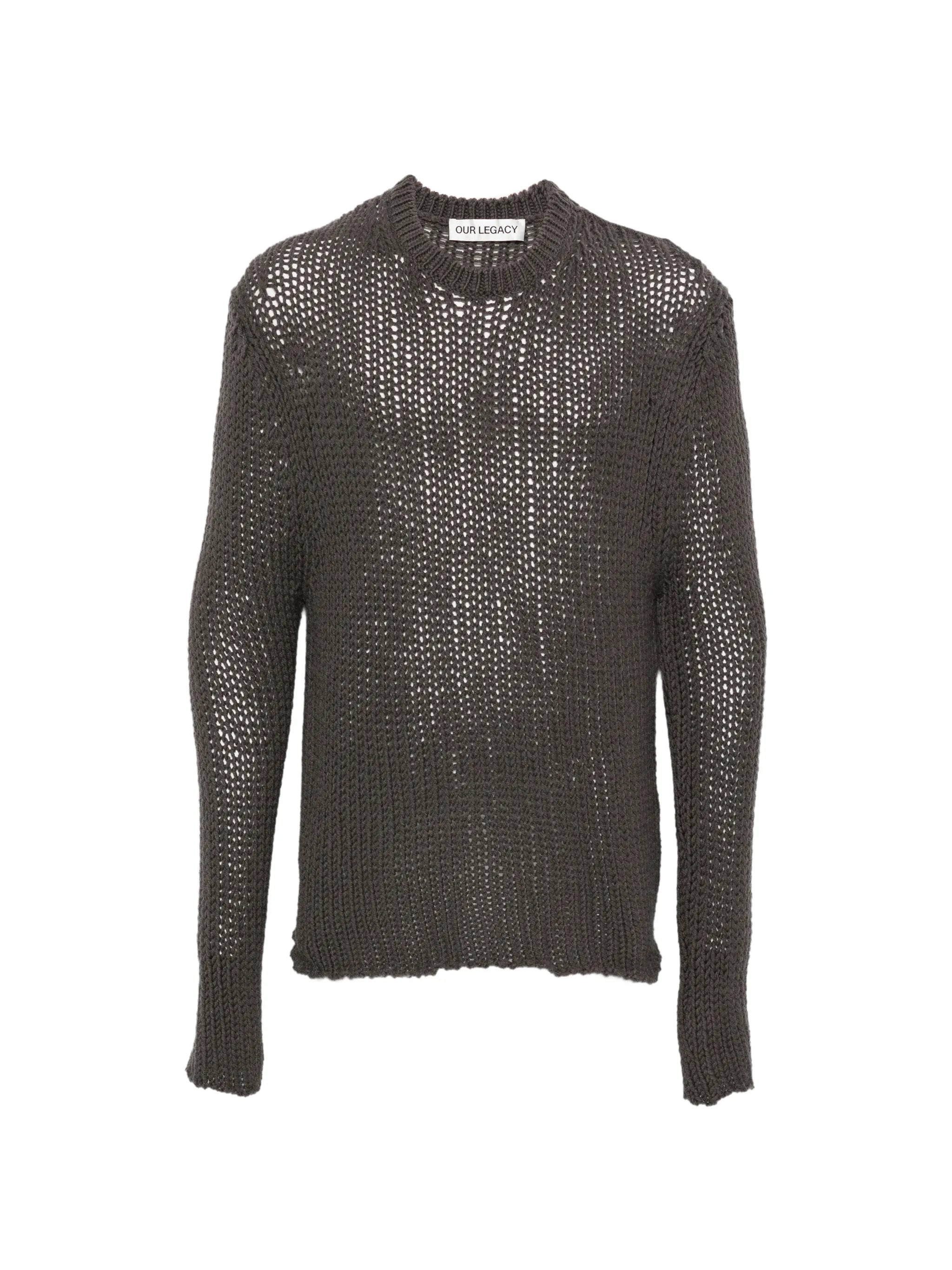 Popover chunky-knit sweater