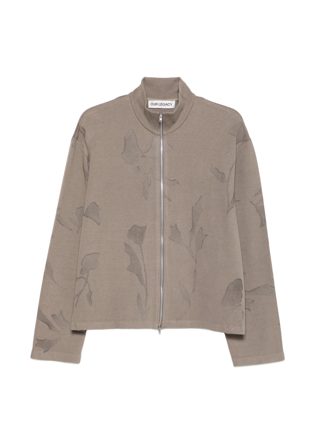 floral-print shrunken sweatshirt