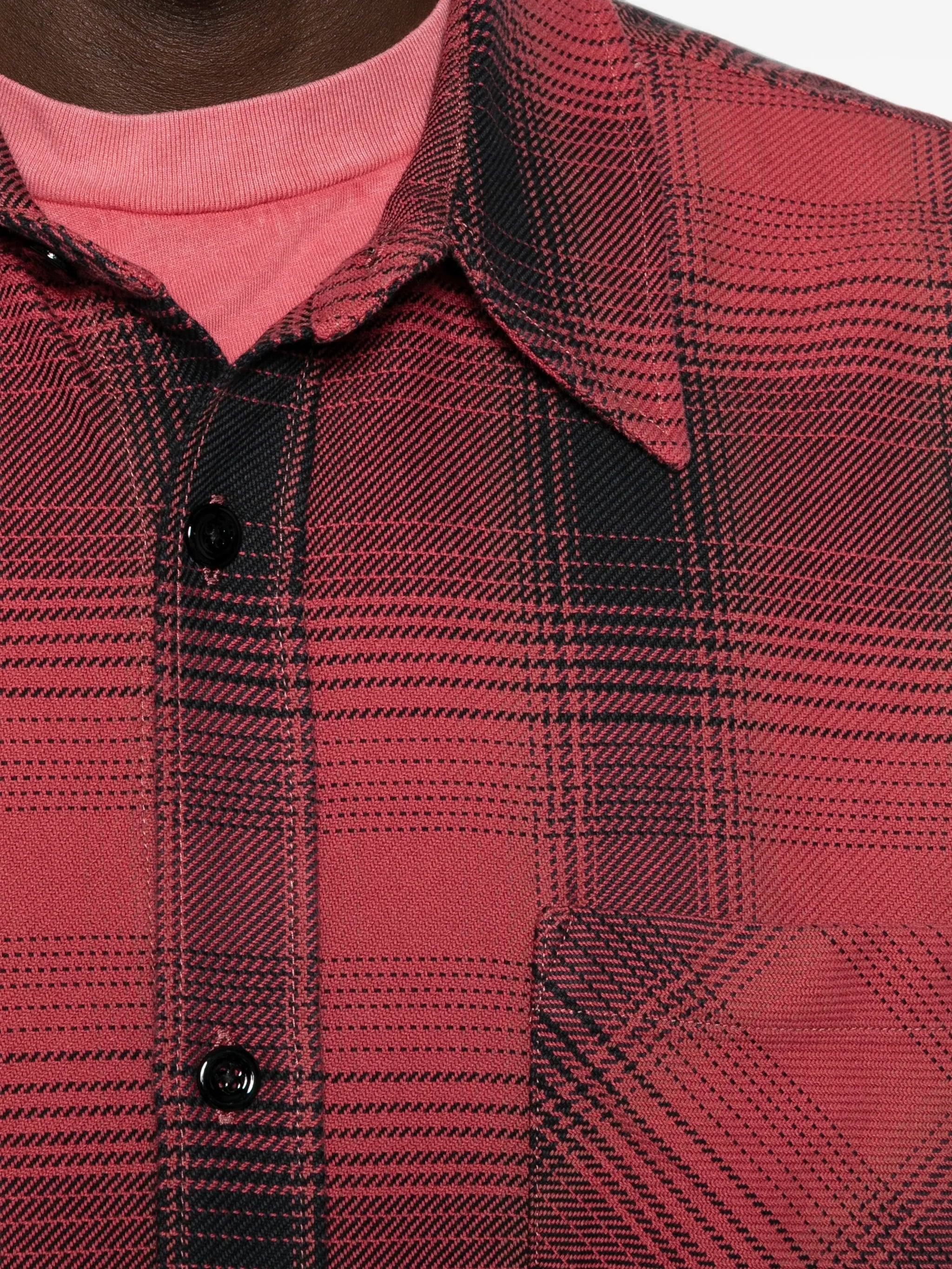 Ranch check-pattern shirt