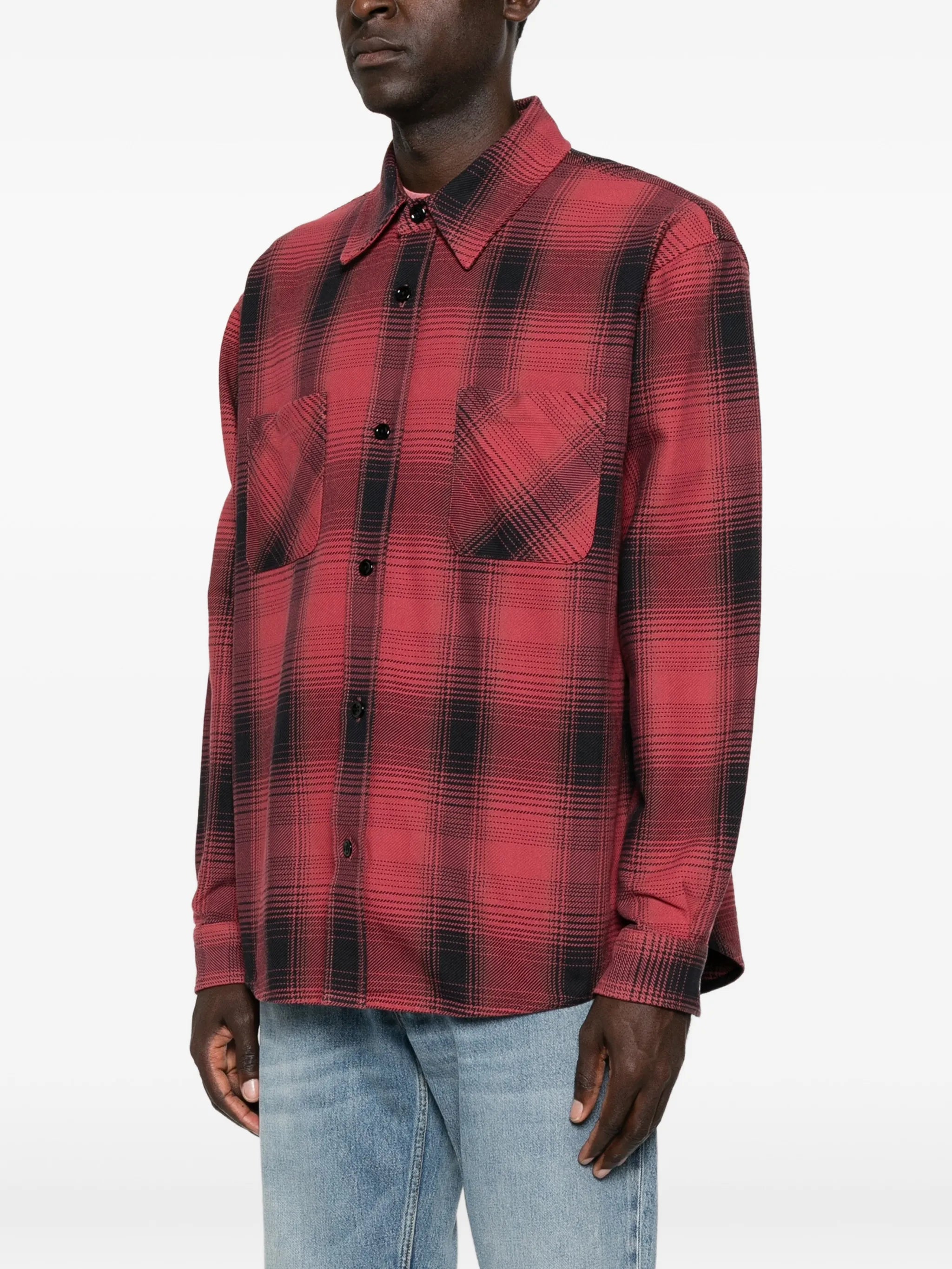 Ranch check-pattern shirt