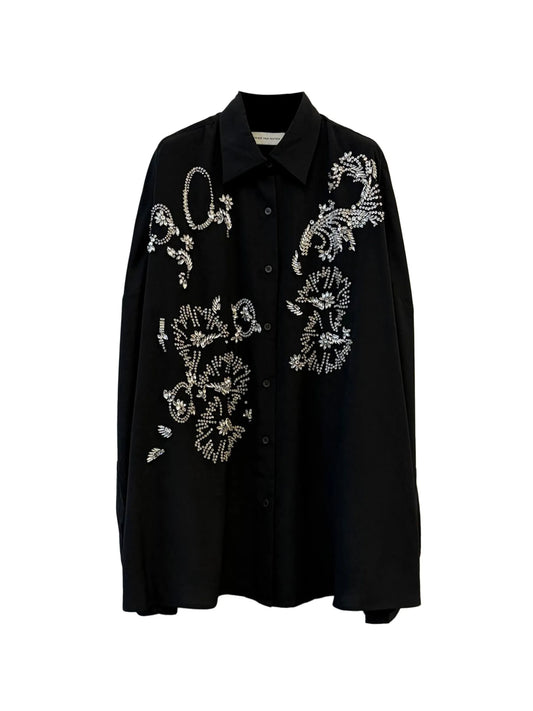 Casia crystal-embellishment shirt