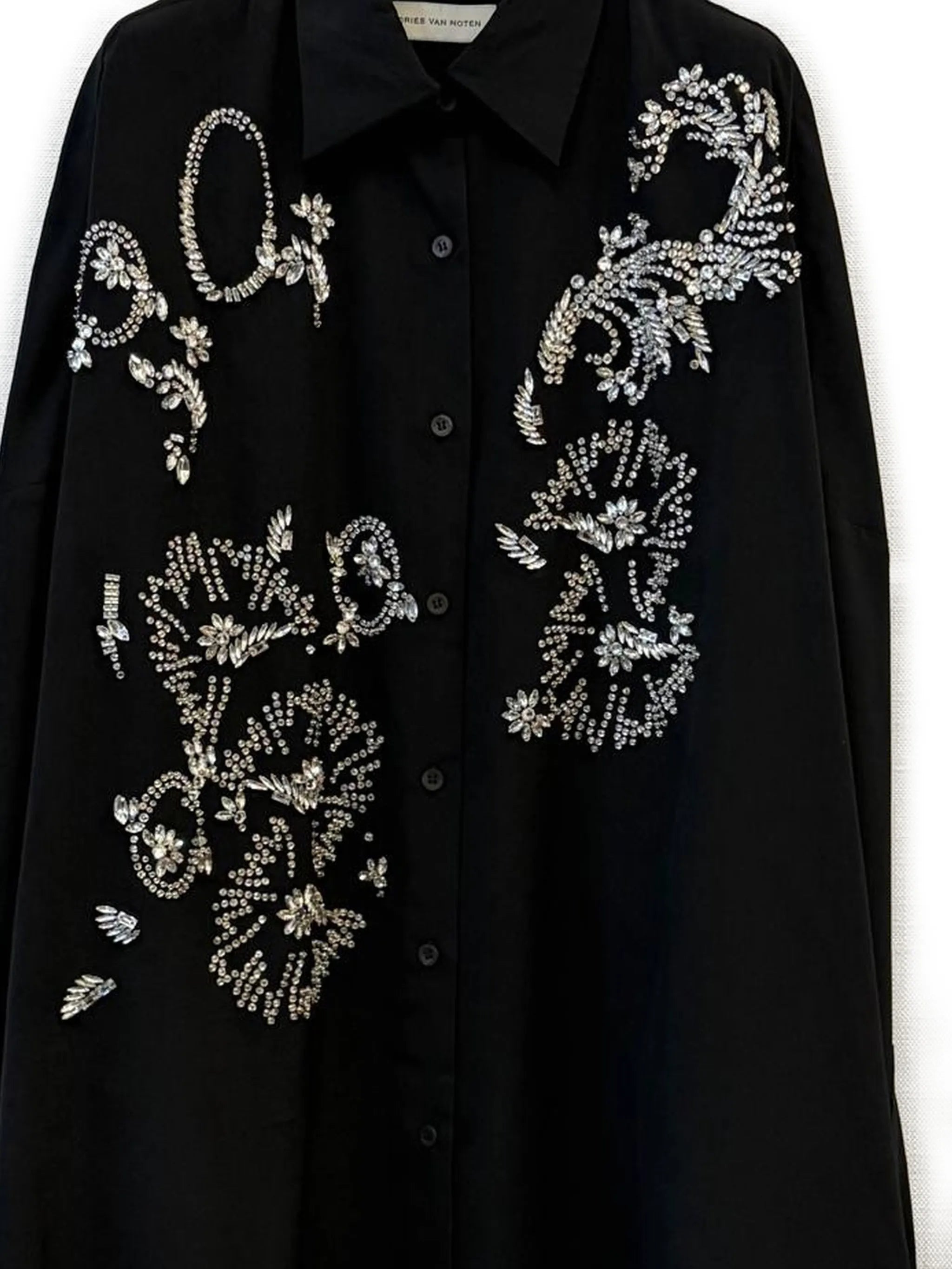 Casia crystal-embellishment shirt