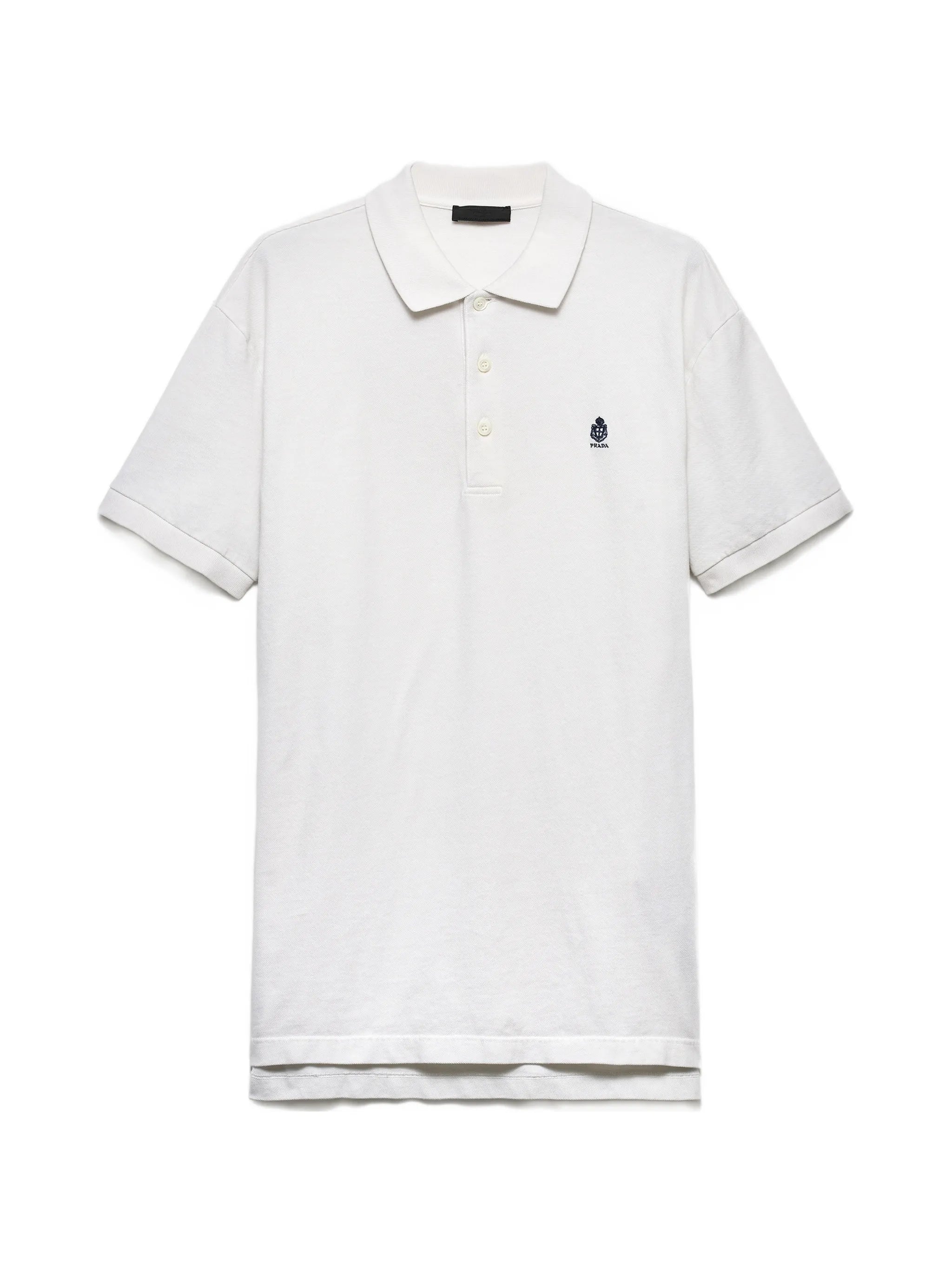 Garment-dyed cotton polo shirt