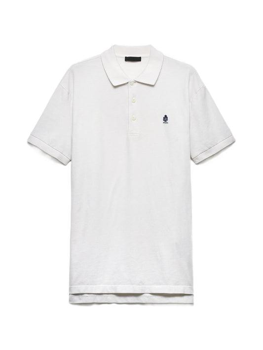 Garment-dyed cotton polo shirt