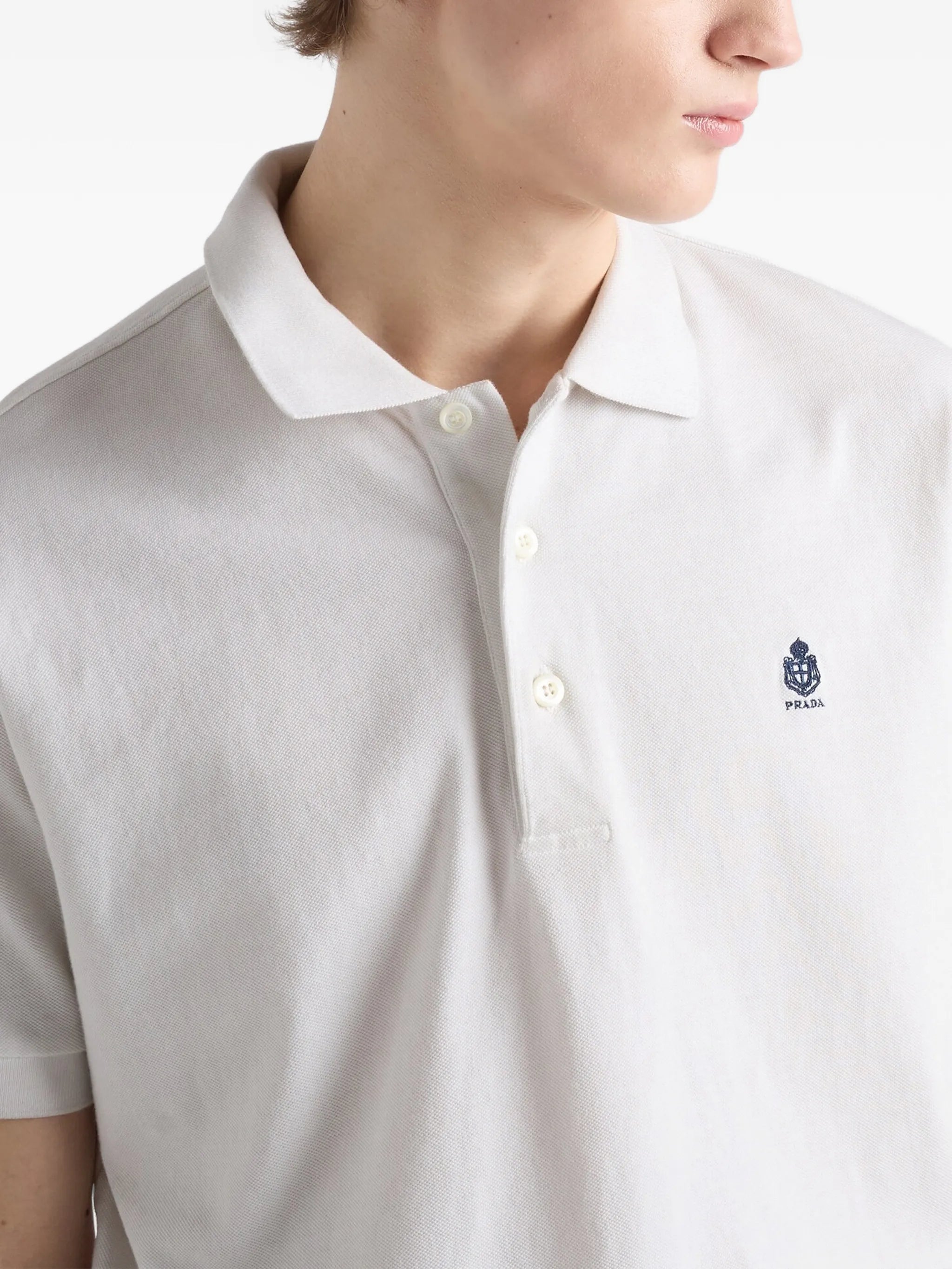 Garment-dyed cotton polo shirt