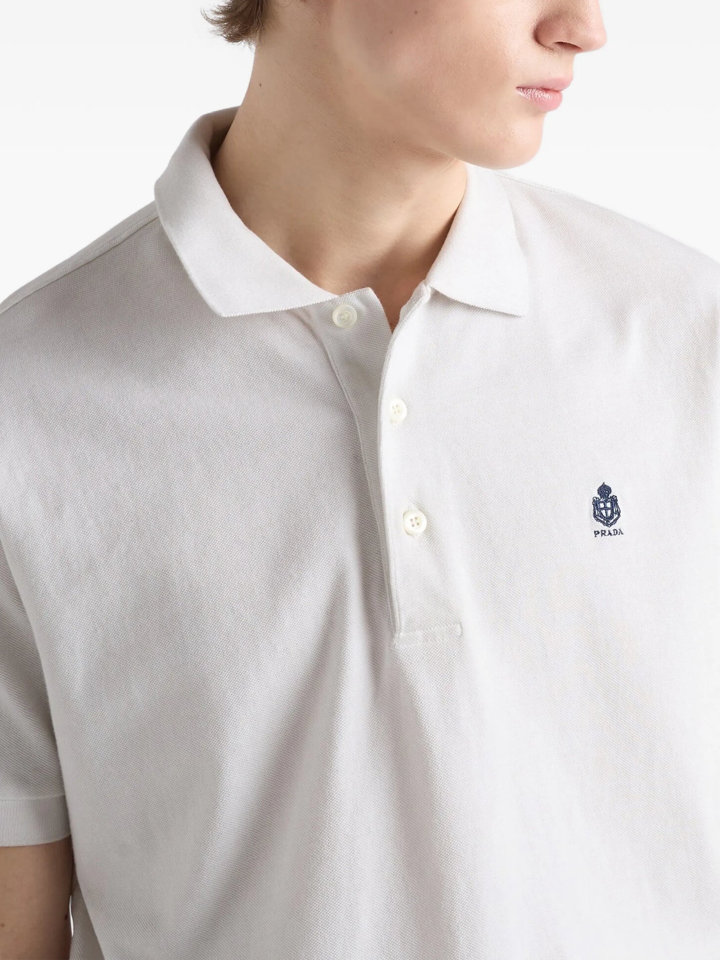 Garment-dyed cotton polo shirt