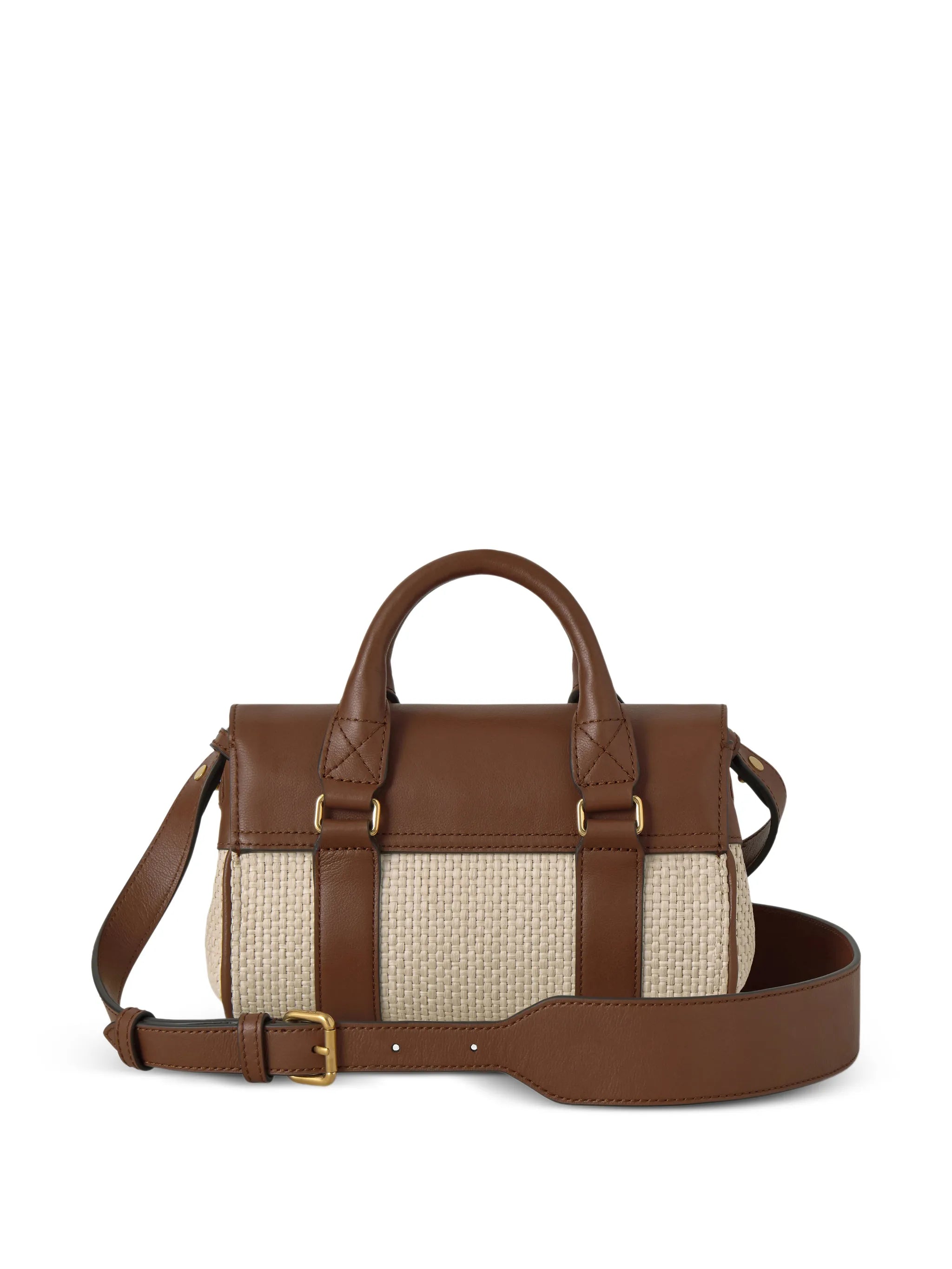 Mini Bayswater raffia crossbody bag
