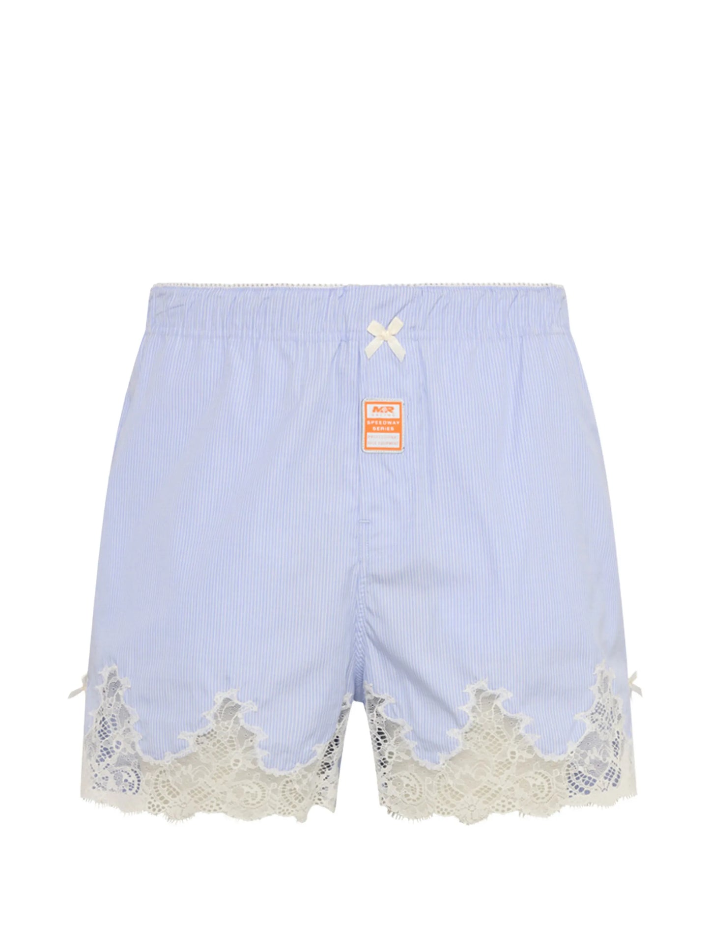 lace striped shorts