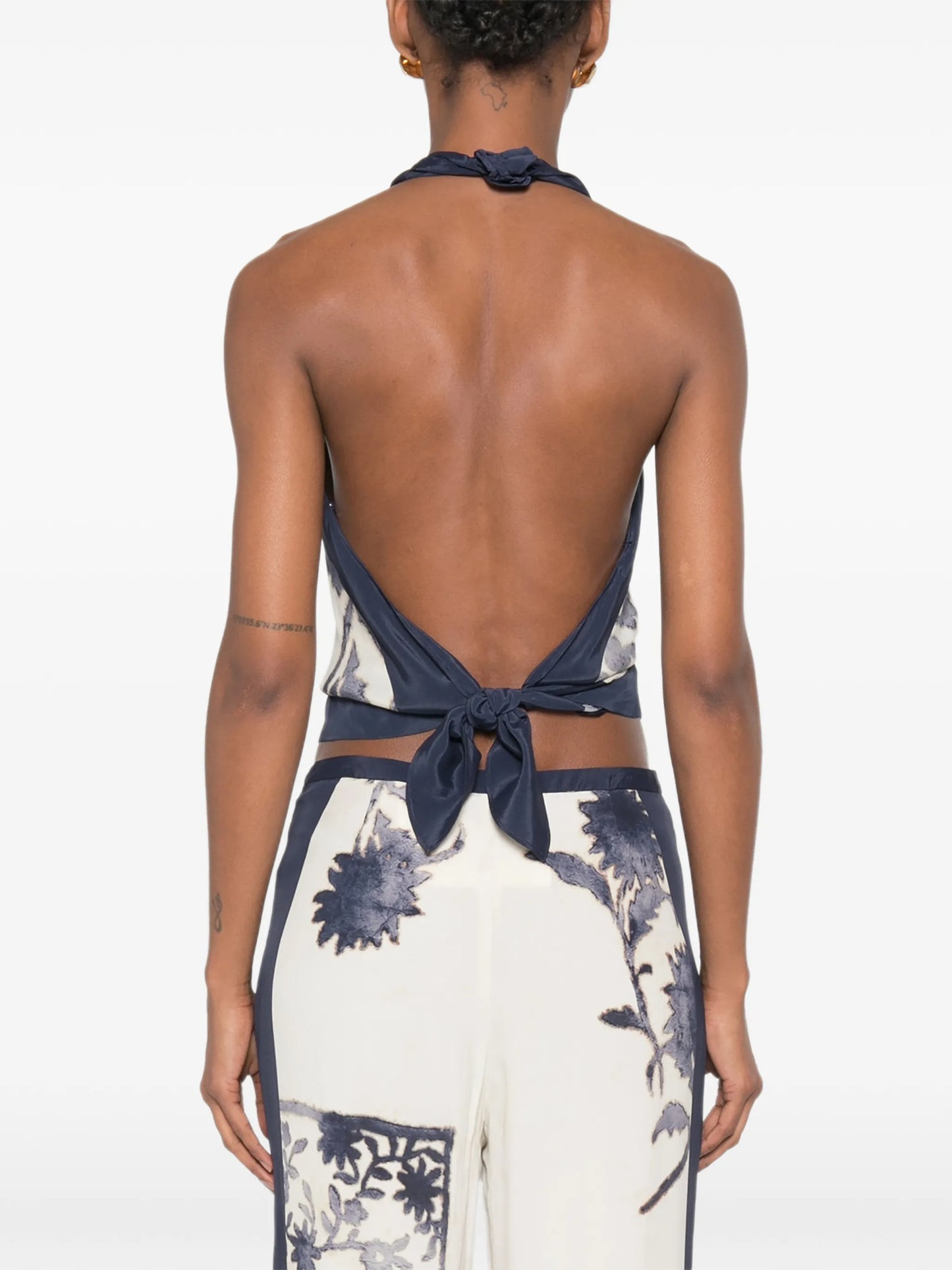 Phillipa floral-print halter-neck top