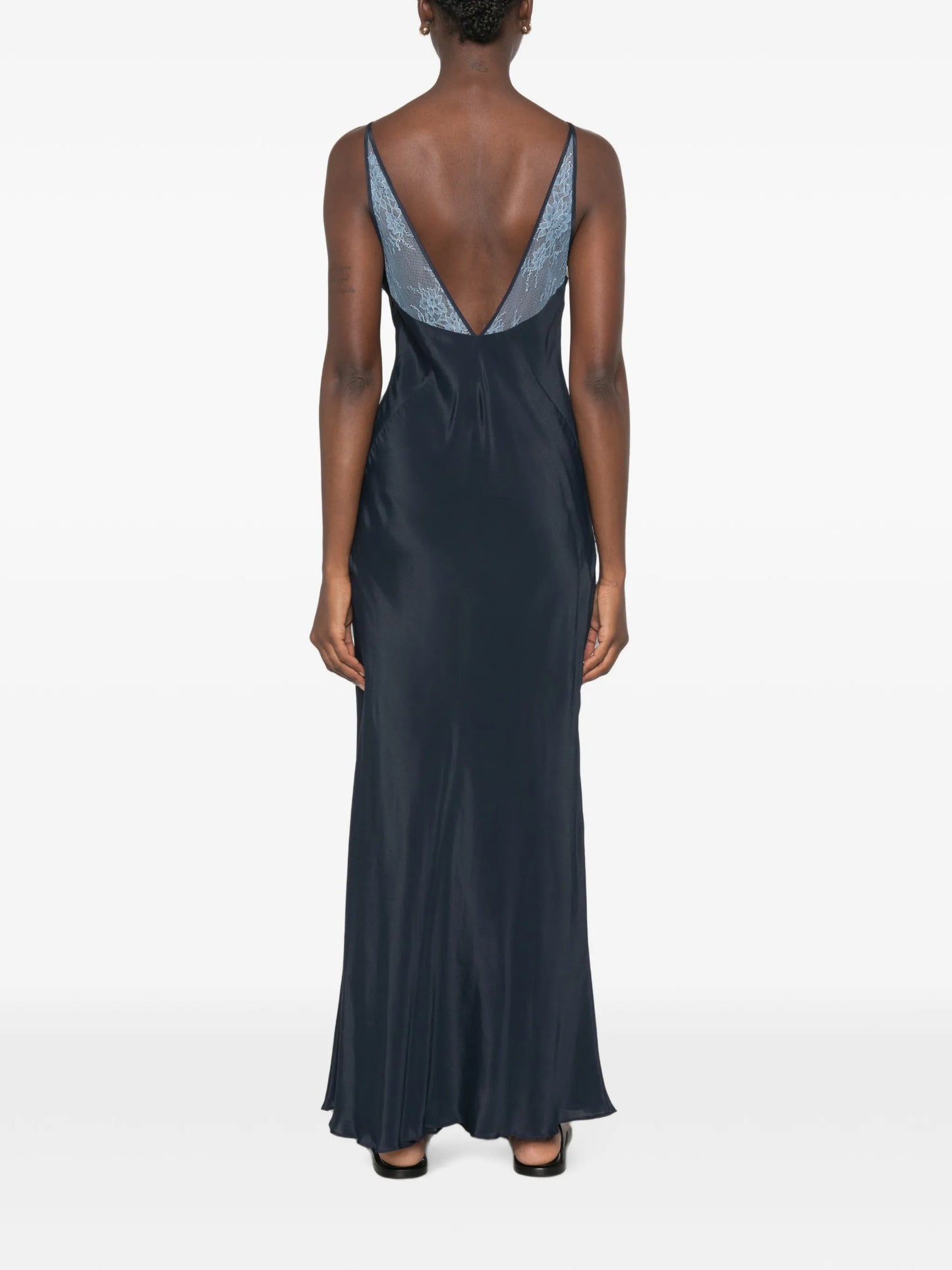 Elsie lace-trim maxi dress