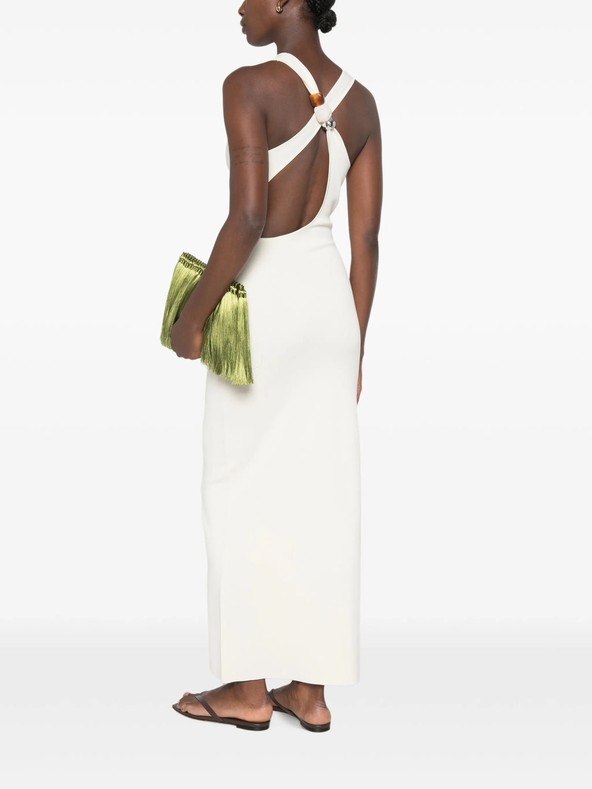 Saba cross back midi dress
