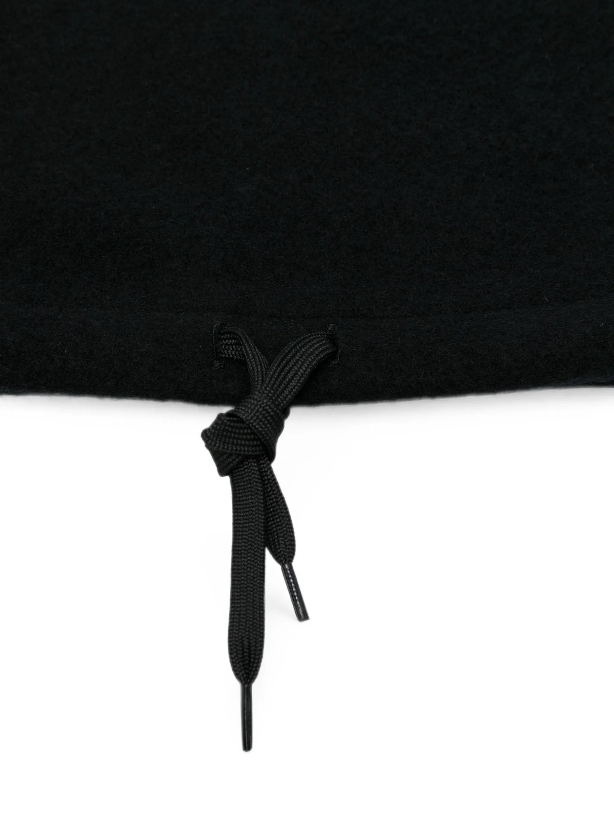 drawstring fleece beanie hat