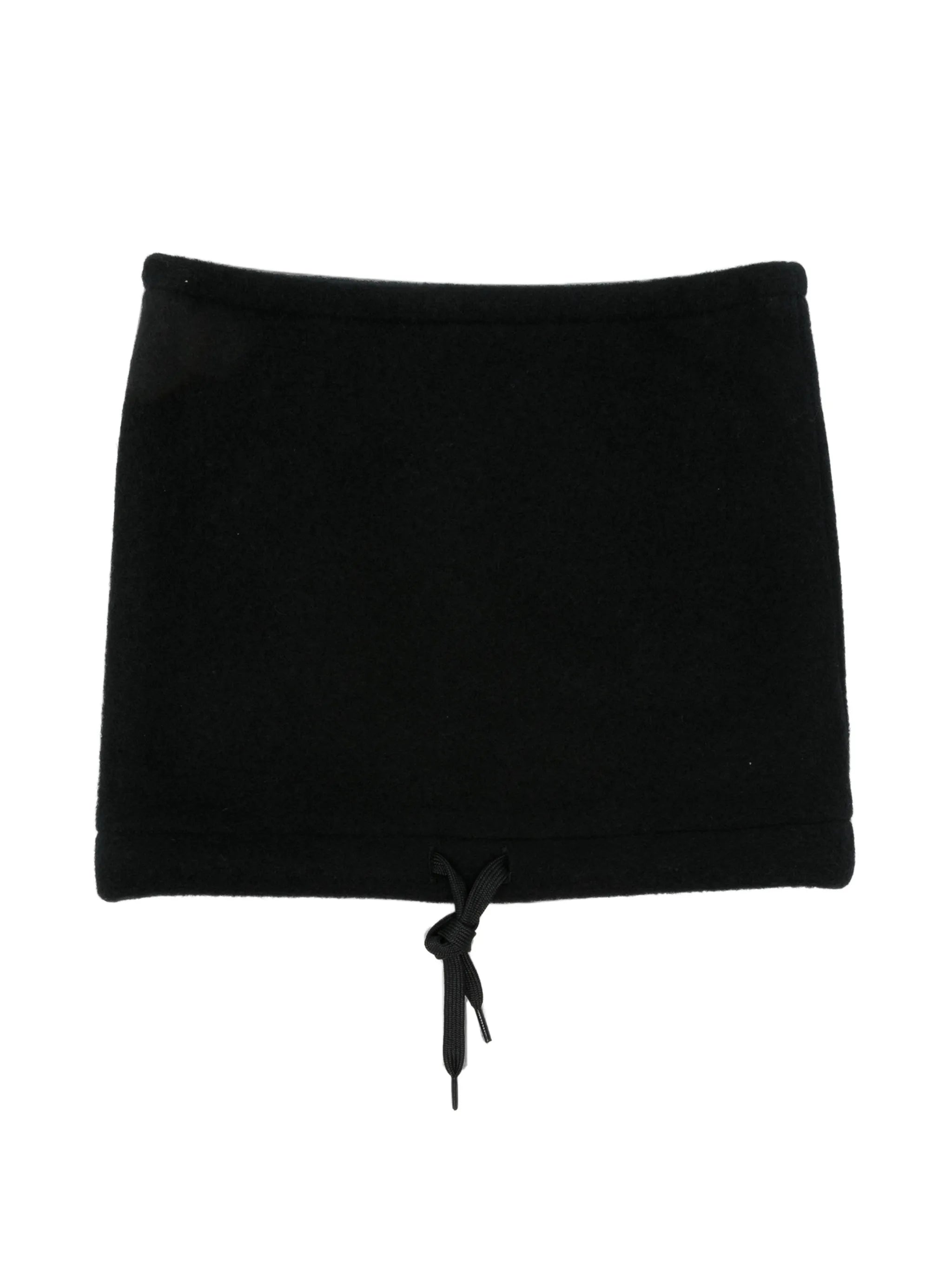 drawstring fleece beanie hat