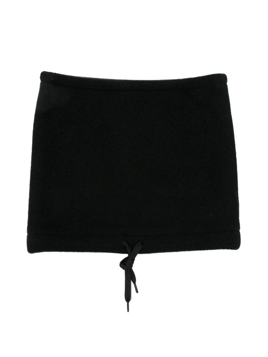 drawstring fleece beanie hat