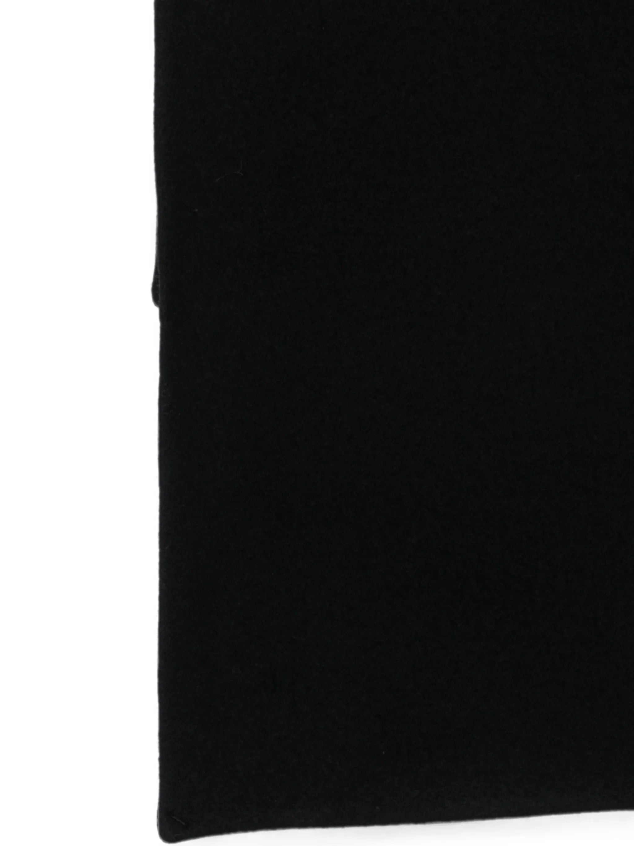 logo-patch fleece scarf