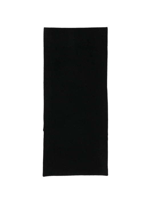 logo-patch fleece scarf
