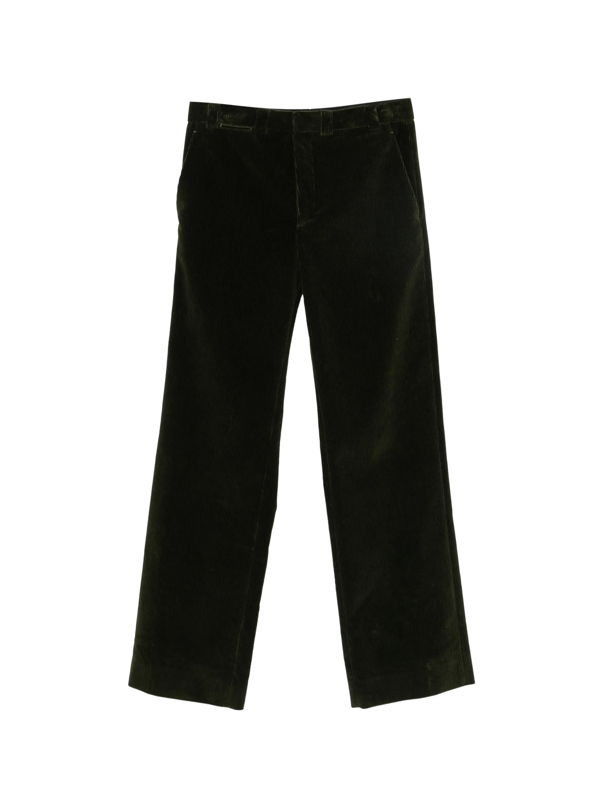 corduroy straight-leg trousers