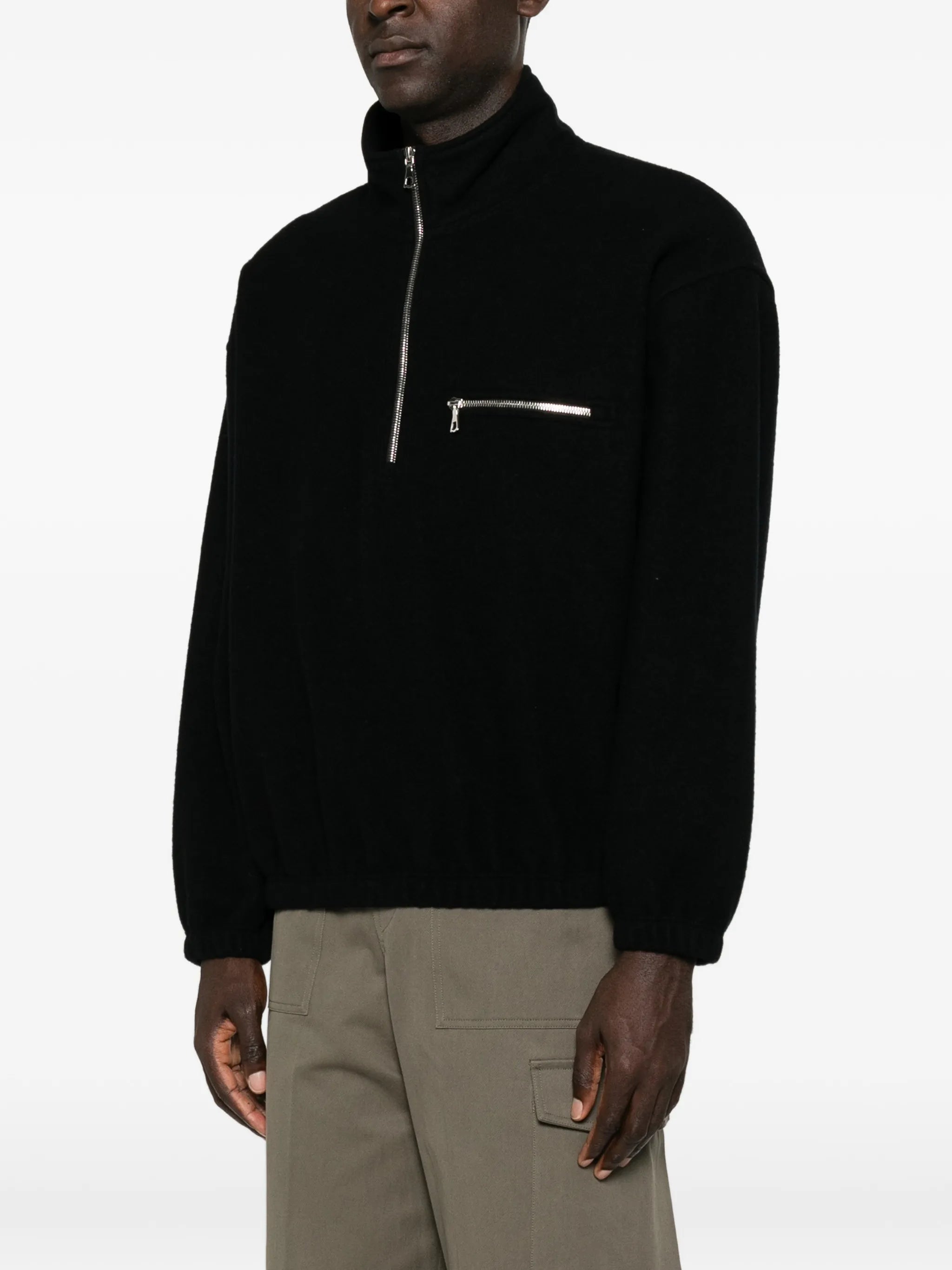 quarter-zip fleece sweatshirt