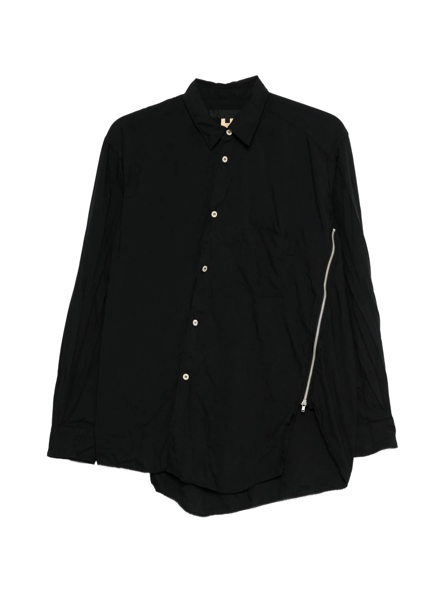 zip-detail shirt