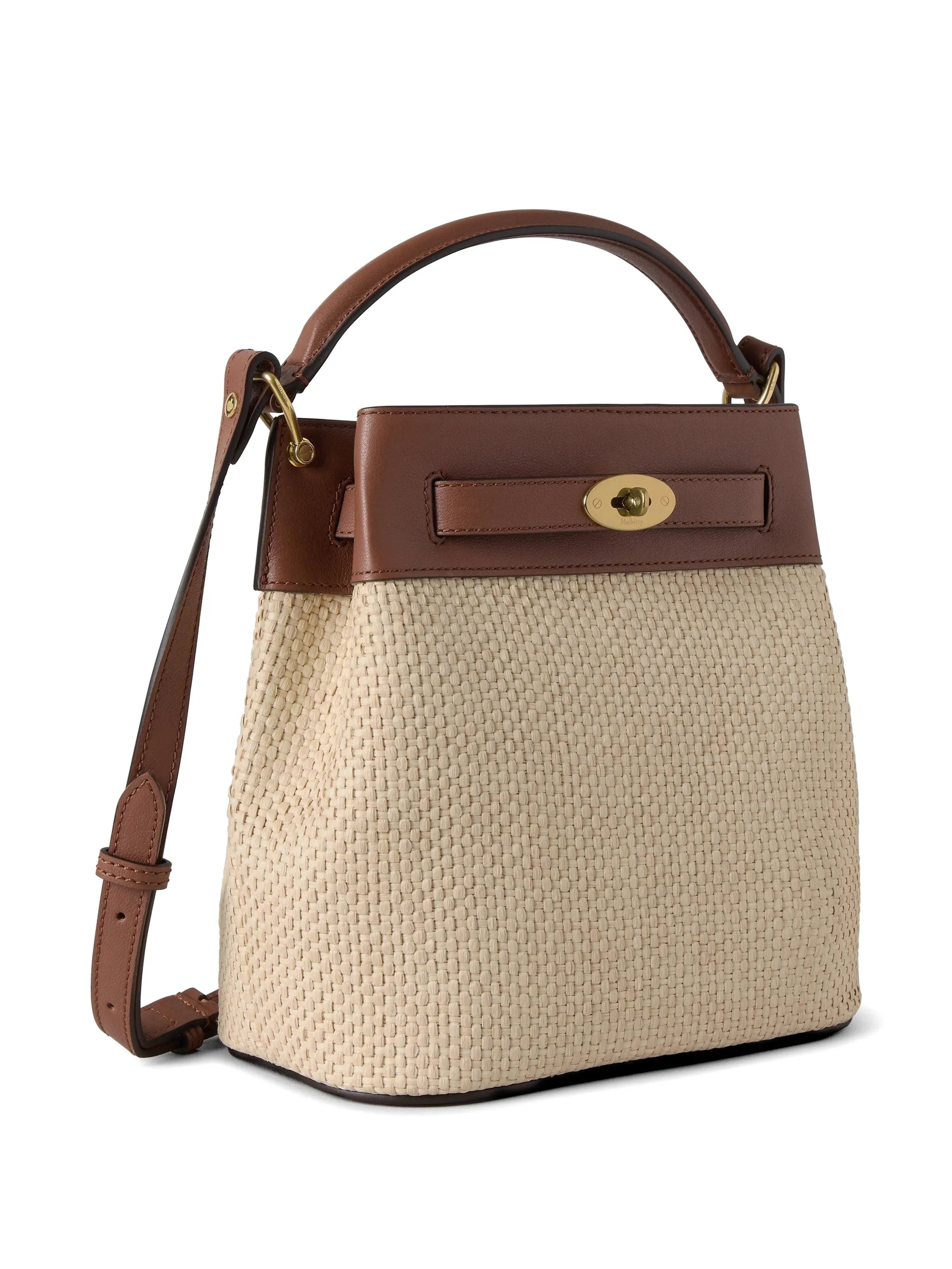 Islington raffia bucket bag