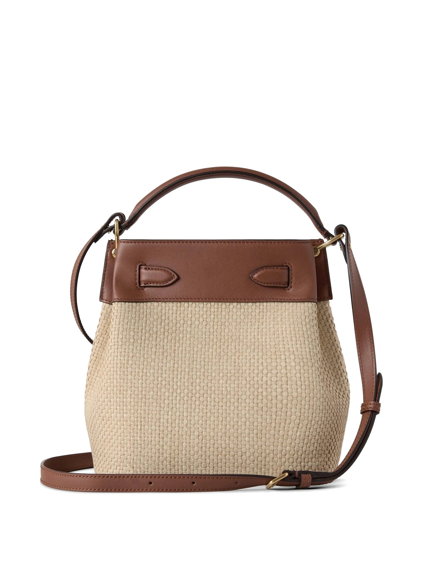 Islington raffia bucket bag