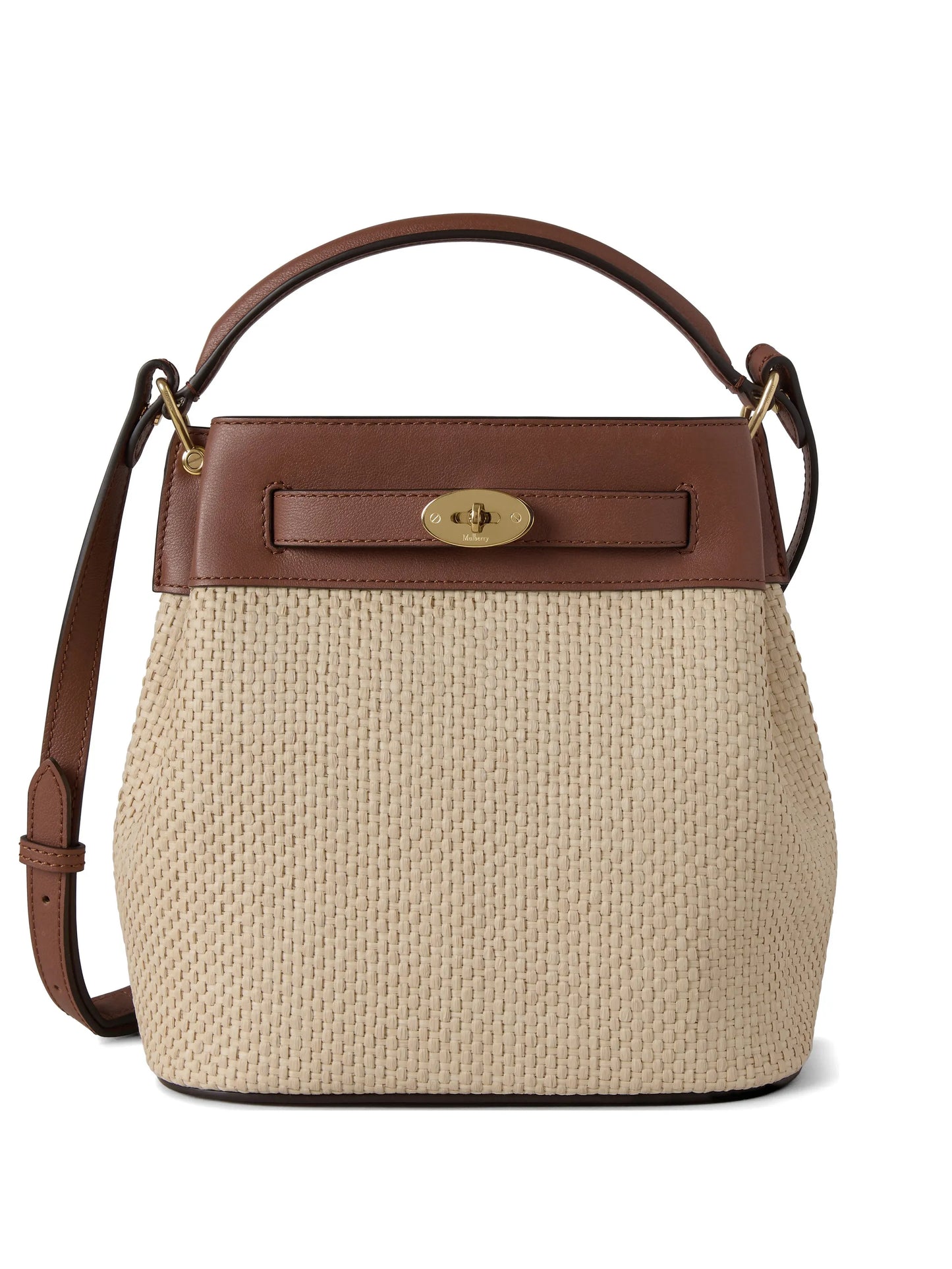 Islington raffia bucket bag