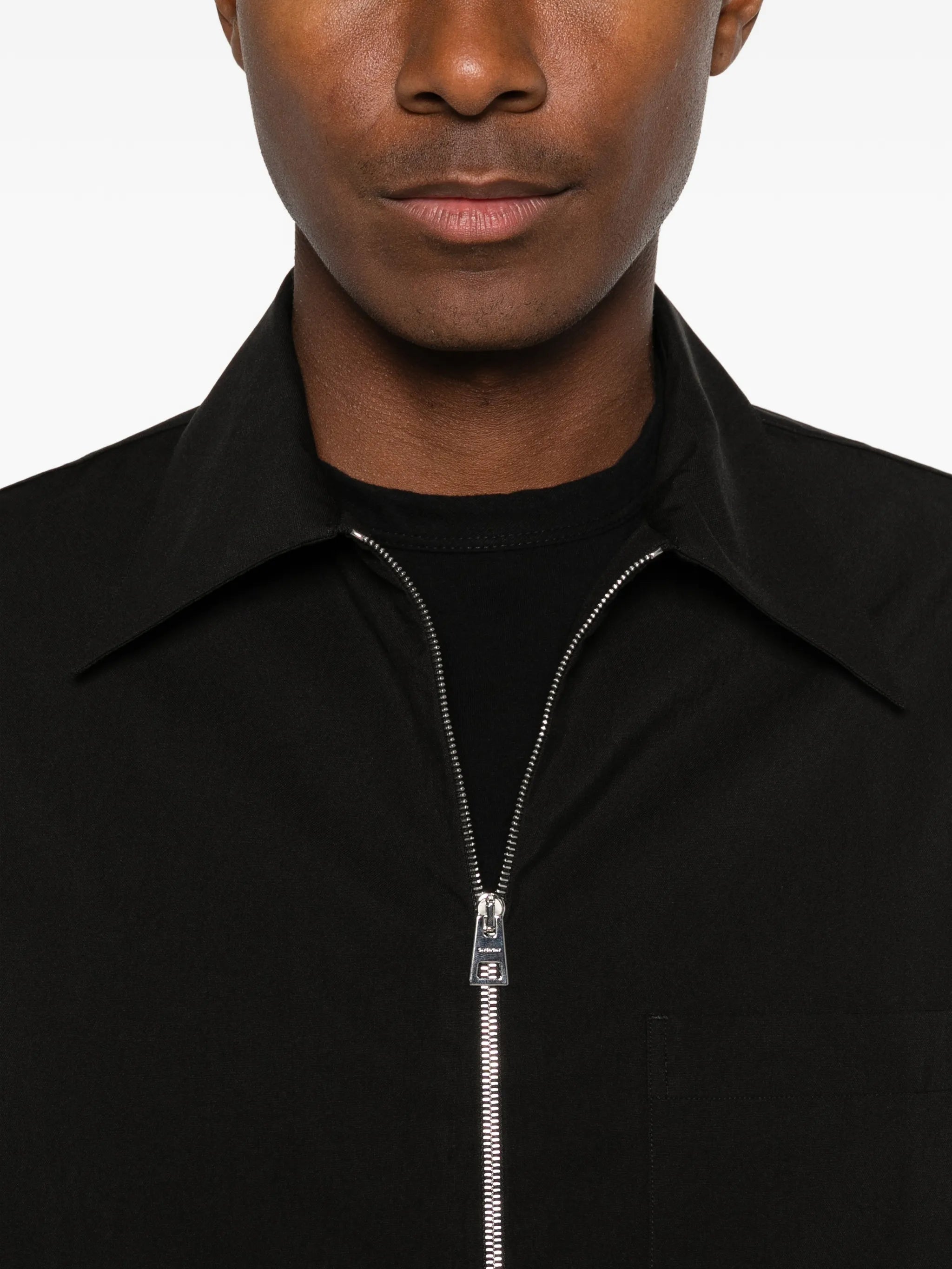 couture seam zipped shirt