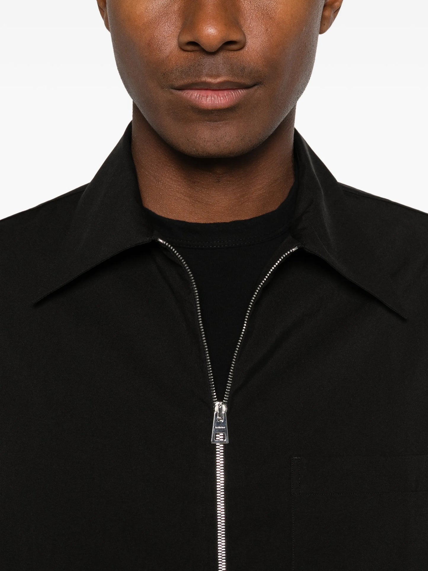couture seam zipped shirt